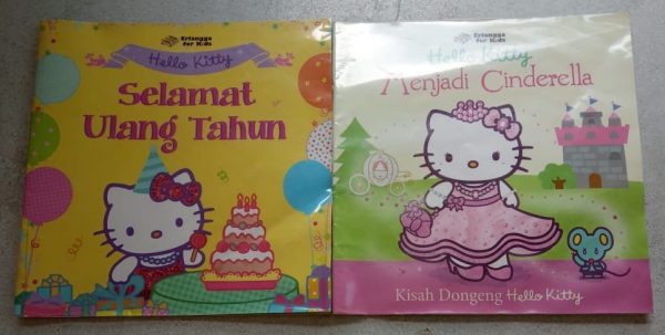 Buku Cerita Bergambar - Hello Kitty Menjadi Cinderella dan Selamat Ulang Tahun (2 buku)